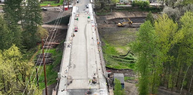 Boeckman road bridge top view