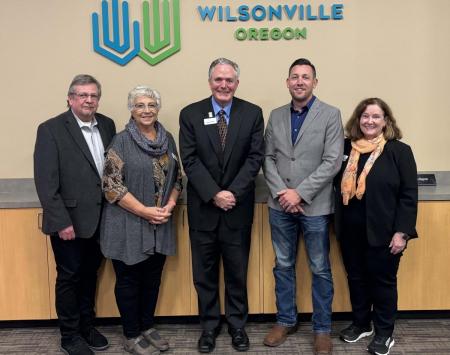 Group photo of City Council (Scull, Shevlin, O'Neil, Cunningham, Berry)