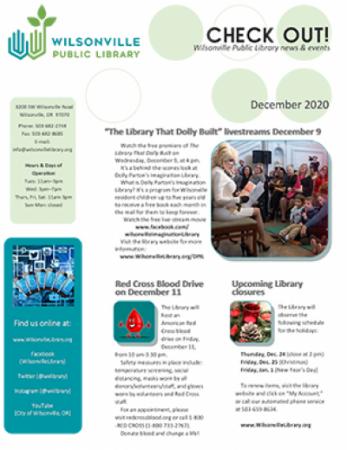 December 2020 Wilsonville Library Newsletter