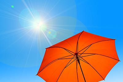 sun and parasol