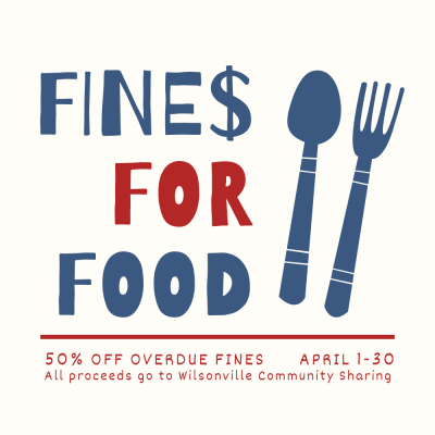 Fines for Food with fork and spoon