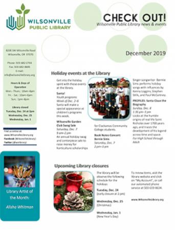 December 2019 Wilsonville Library Newsletter