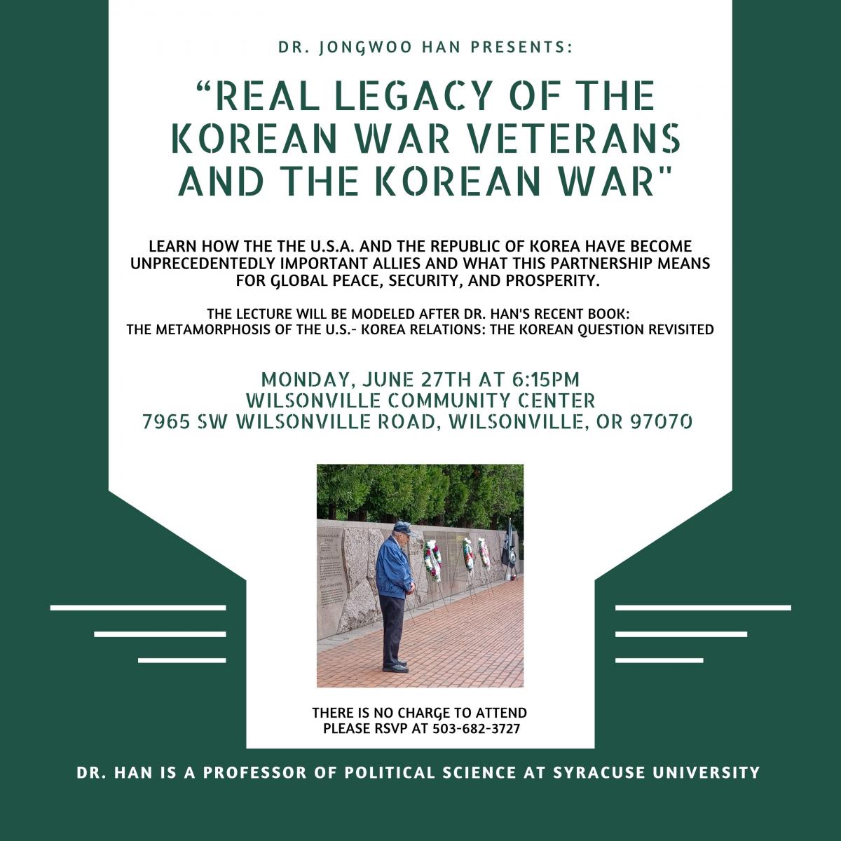 Korean War Lecture Flyer