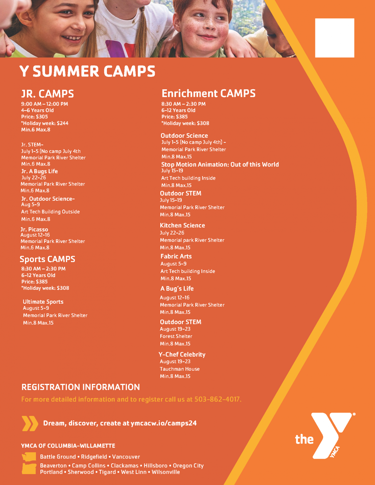 Y Summer Camps-Enrichment Camps-Outdoor STEM | City of Wilsonville Oregon